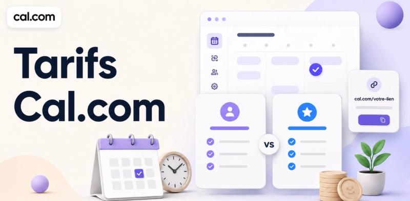 graphique des tarifs de cal.com